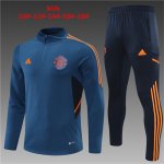 Sudaderas Manchester United Ninos Azul Mu33 2022/2023